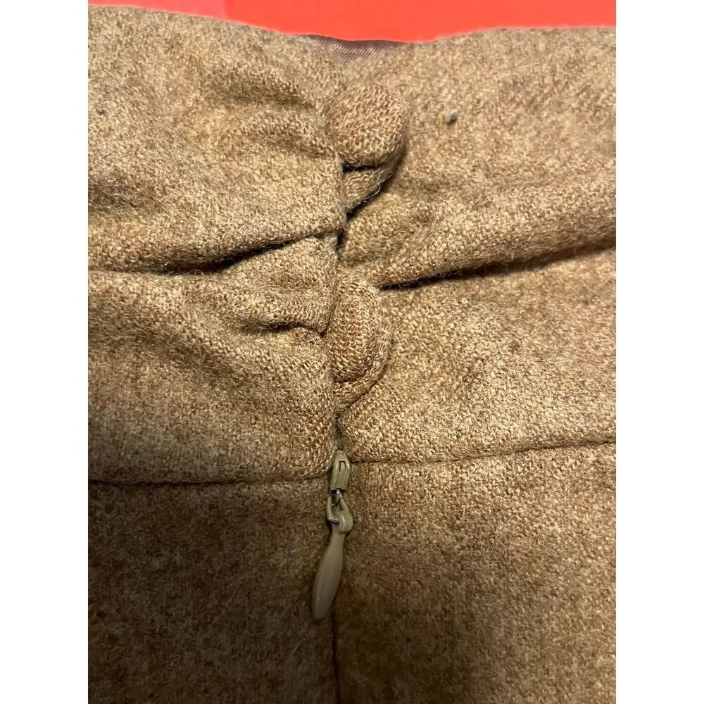Nanette Lepore Wool Skirt Pencil Mini Brown size 4 - Picture 5 of 5